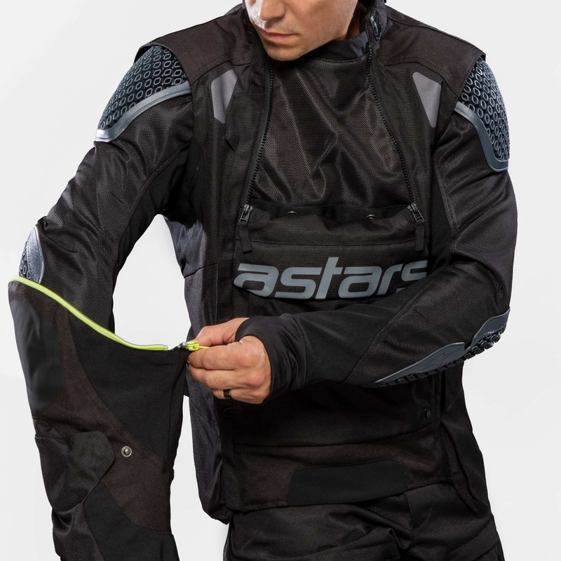 Motoristična jakna Alpinestars Halo Drystar črno-črna