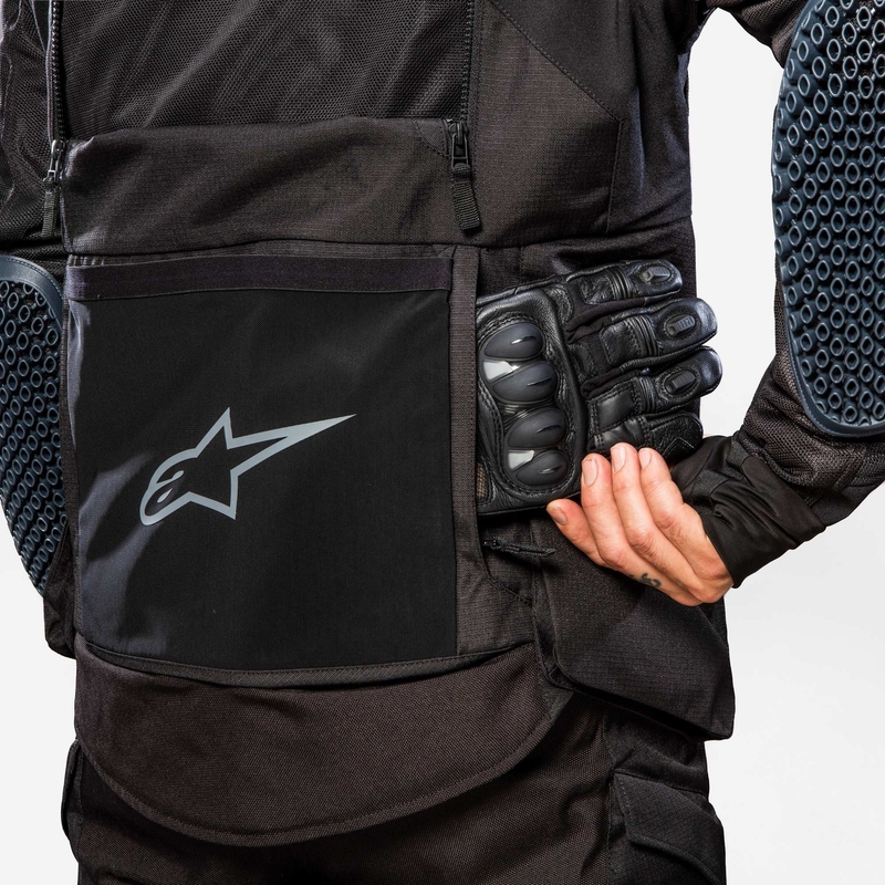 Motoristična jakna Alpinestars Halo Drystar črno-črna
