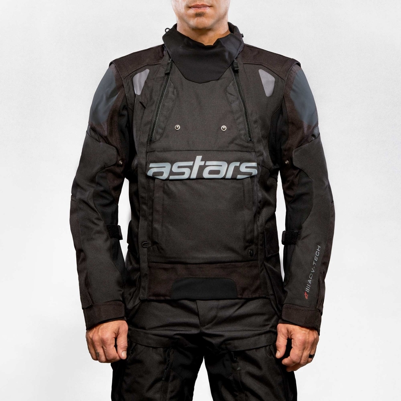 Motoristična jakna Alpinestars Halo Drystar črno-črna