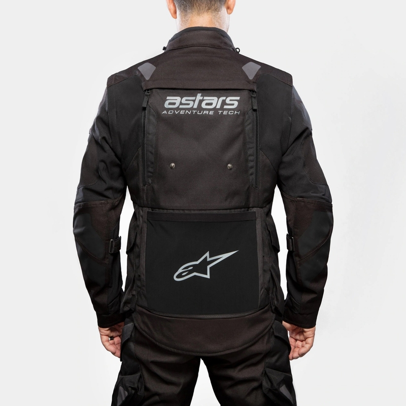 Motoristična jakna Alpinestars Halo Drystar črno-črna