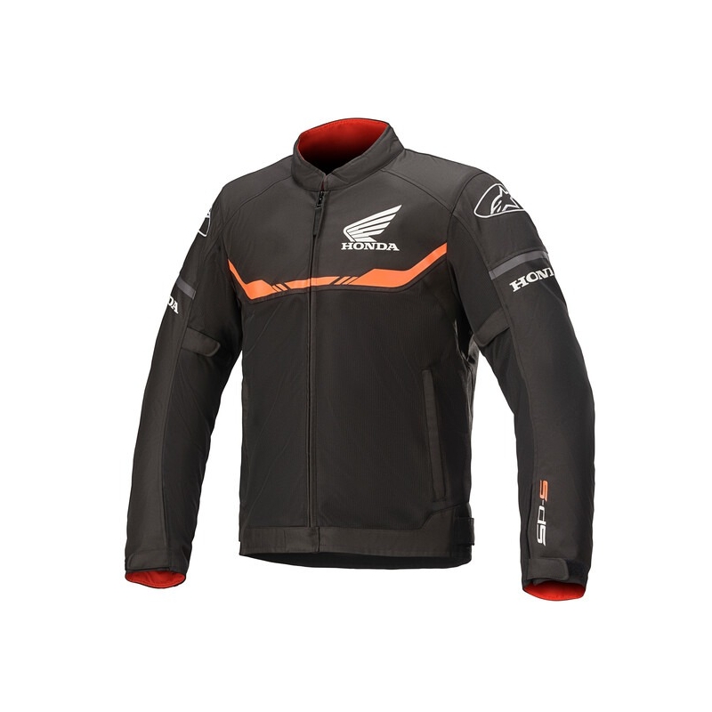 Motoristična jakna Alpinestars T-SPS Air Honda Collection črno-rdeča