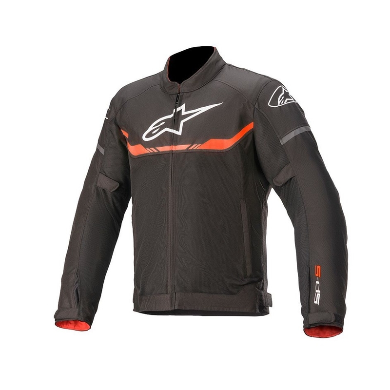 Alpinestars T-SPS Air motoristična jakna črno-fluo rdeča
