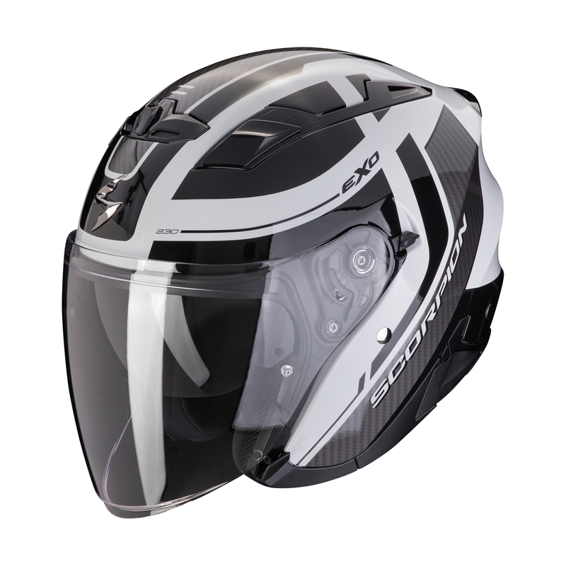 Odprta motoristična čelada SCORPION EXO-230 PUL sivo-črna razprodaja