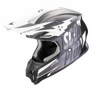 Scorpion VX-16 EVO AIR Slanter motokros čelada mat črno-siva
