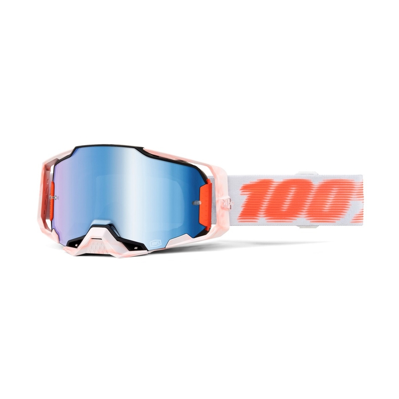 Motocross očala 100% - ZDA ARMEGA Tubular blue plexiglass