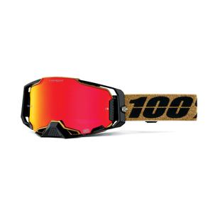 Motocross očala 100% - USA ARMEGA GLORY - Hyper red pleksi steklo