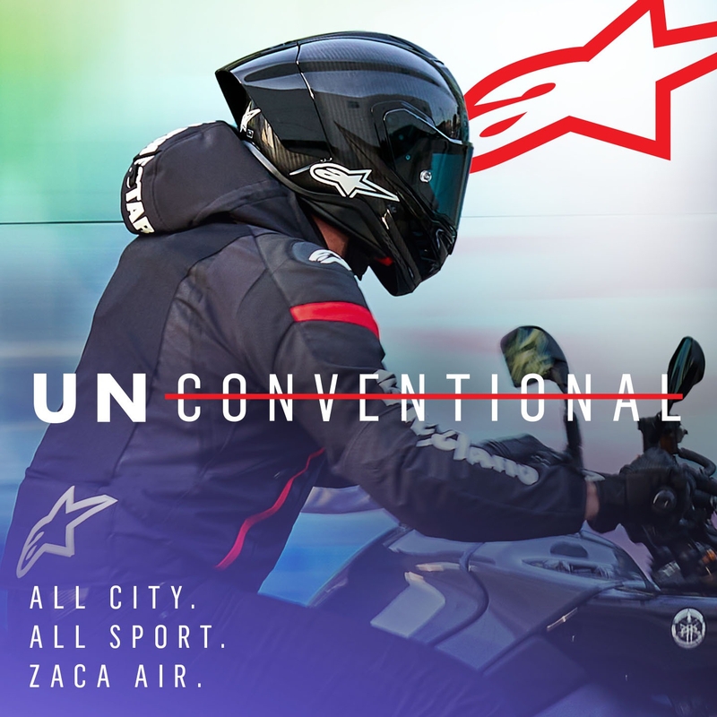 Alpinestars Zaca Air Waterproof motoristična jakna črno-belo-fluo rdeča