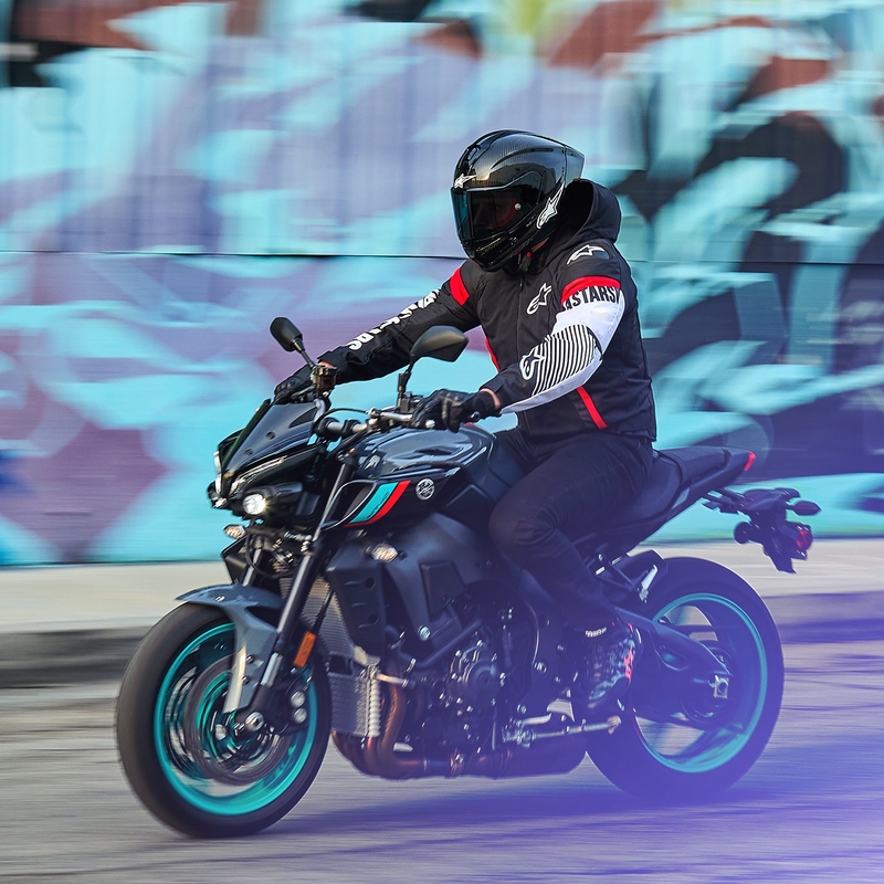 Alpinestars Zaca Air Waterproof motoristična jakna črno-belo-fluo rdeča