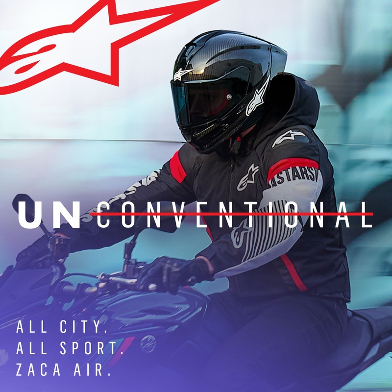 Alpinestars Zaca Air Waterproof motoristična jakna črno-belo-fluo rdeča