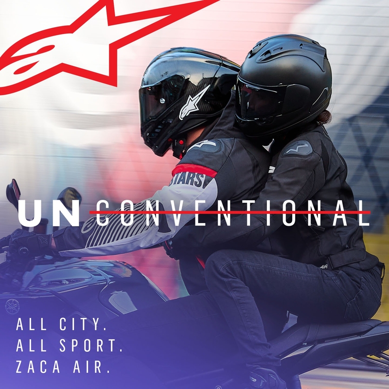 Alpinestars Zaca Air Waterproof motoristična jakna črno-belo-fluo rdeča