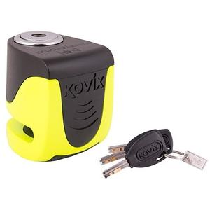 Ključavnica kolutne zavore z alarmom KOVIX KS6 fluo rumena