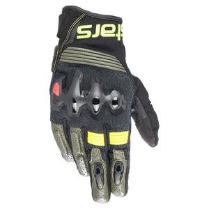 Alpinestars Halo motoristične rokavice črno-zeleno-fluo rumene
