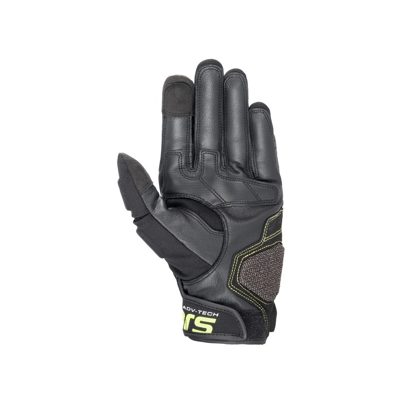 Alpinestars Halo motoristične rokavice črno-zeleno-fluo rumene