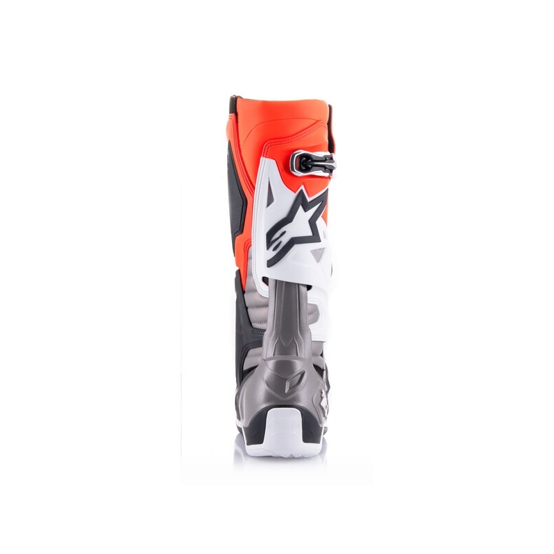 Motoristični škornji Alpinestars Tech 10 oranžno-rumeni-vijolično-beli-črni