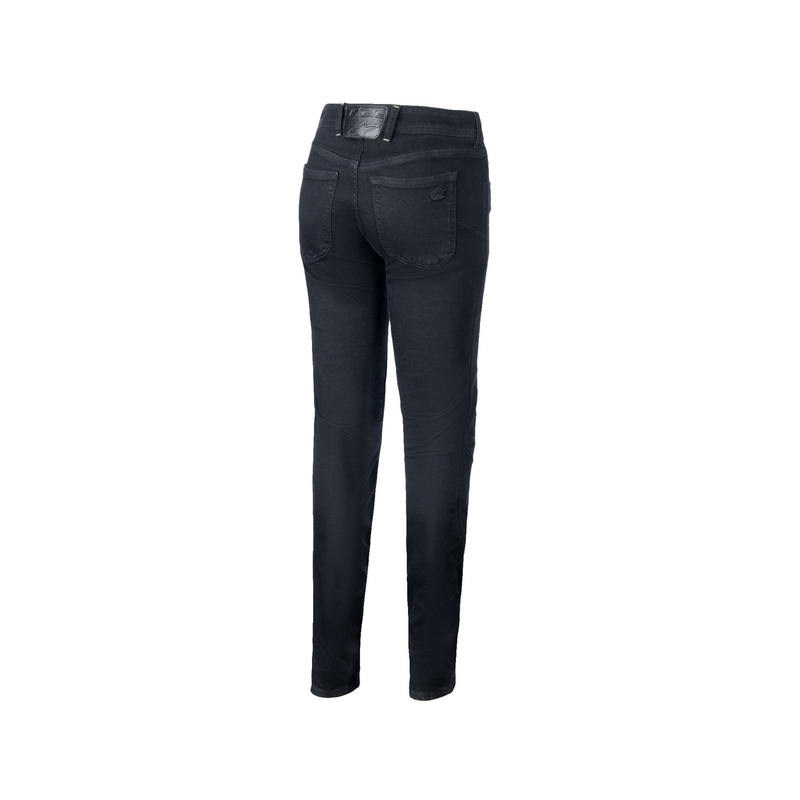 Ženske motoristične kavbojke Alpinestars Daisy 3 Denim Washed Black