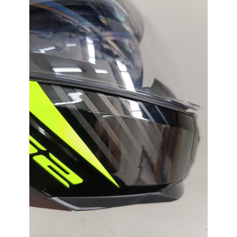 Motoristična čelada na preklop LS2 FF902 Scope Skid črno-fluo rumena - II. kakovosti