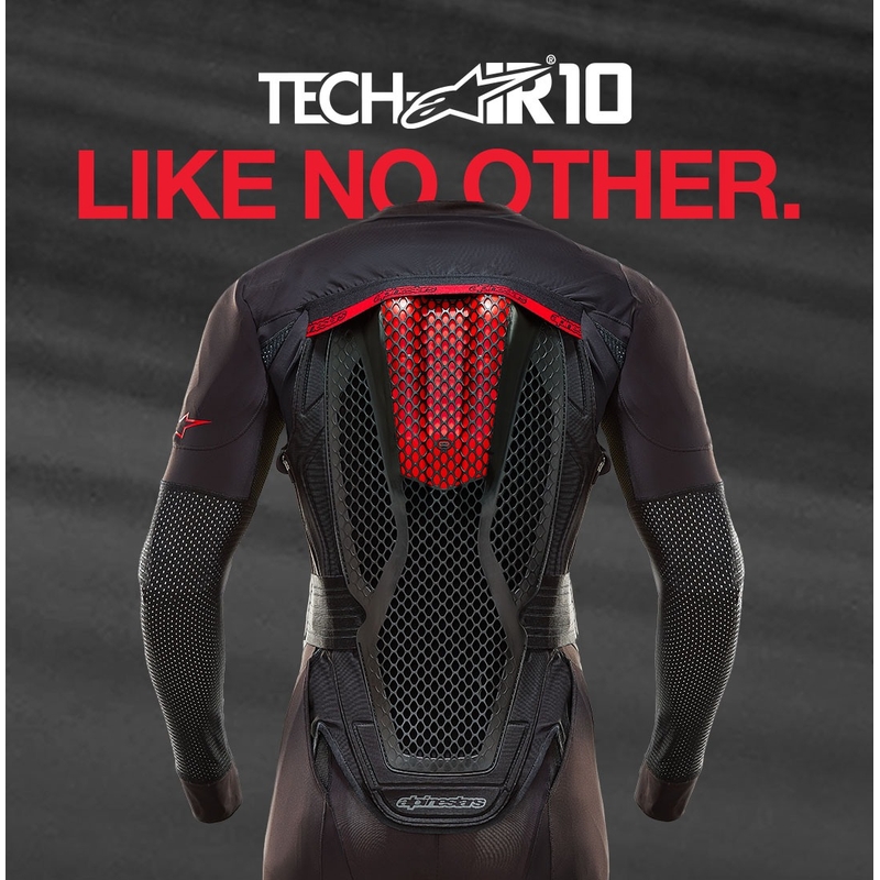 Sistem zračnih blazin Alpinestars TECH-AIR®10 črno-rdeče-siv