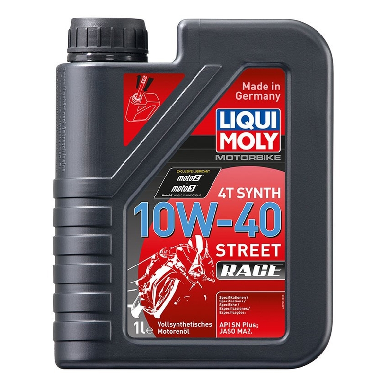 Sintetično motorno olje LIQUI MOLY Motorbike 4T 10W40 Street race 1 l