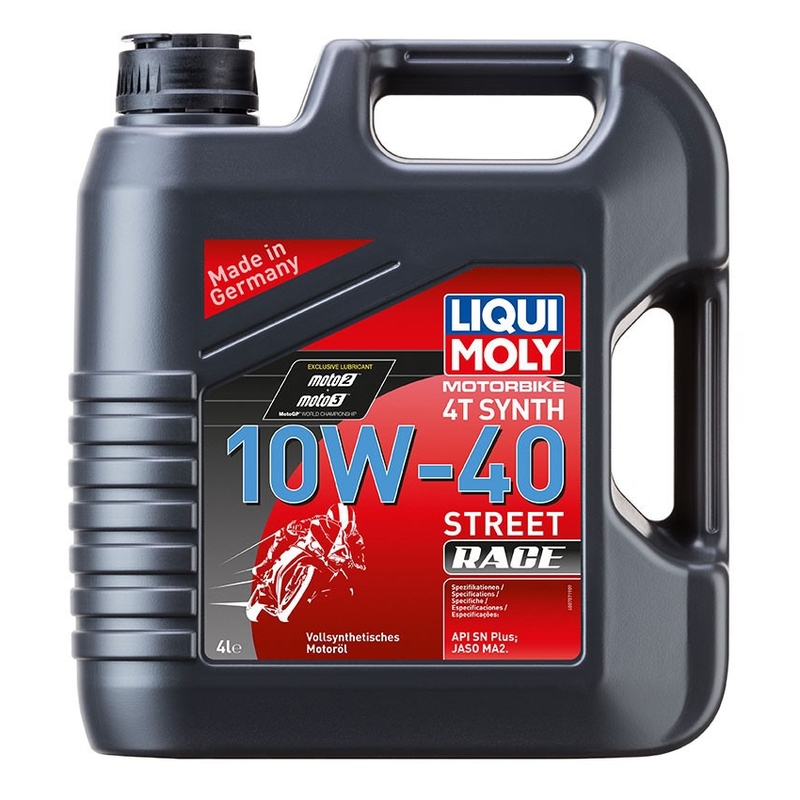 Sintetično motorno olje LIQUI MOLY Motorbike 4T 10W40 Street race 4 l