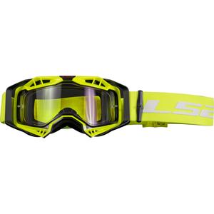 Motokros očala LS2 Aura Enduro črno-rumena prozorna pleksi stekla