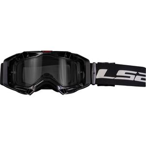 Motokros očala LS2 Aura Enduro iz črnega prozornega pleksi stekla