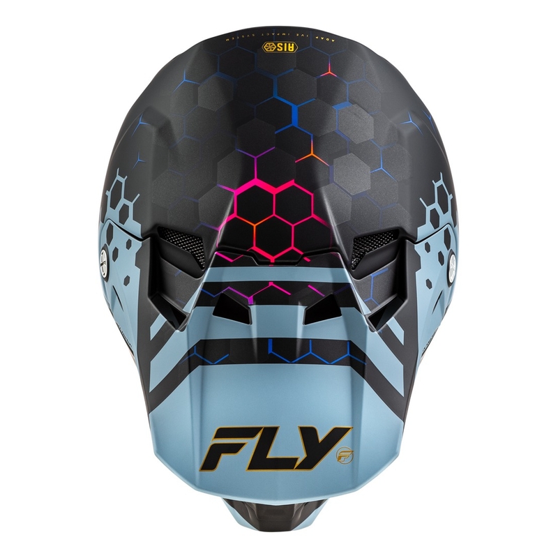 Motokros čelada FLY Racing Formula CC Tektonic črno-siva