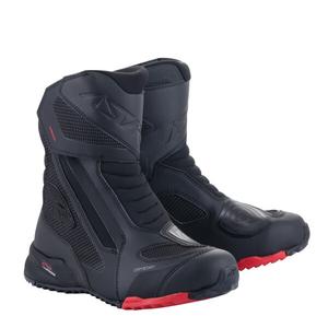 Motoristični škornji Alpinestars RT-7 DRYSTAR črno-rdeči