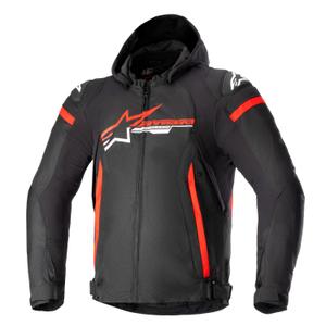 Alpinestars Zaca Waterproof motoristična jakna črno-rdeče-bela