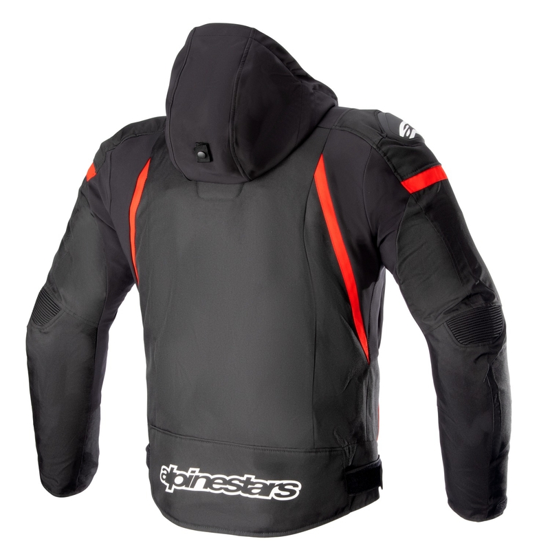 Alpinestars Zaca Waterproof motoristična jakna črno-rdeče-bela