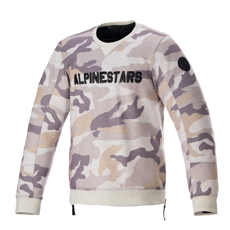 Alpinestars Legit Crew flis motoristična jopa v svetlo kamuflažno sivi barvi