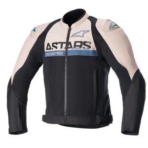 Motoristična jakna Alpinestars SMX Air svetlo rjavo-črno-modra