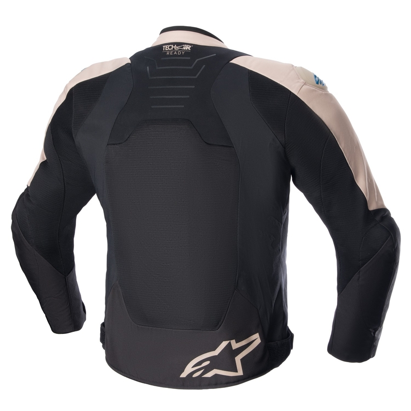 Motoristična jakna Alpinestars SMX Air svetlo rjavo-črno-modra
