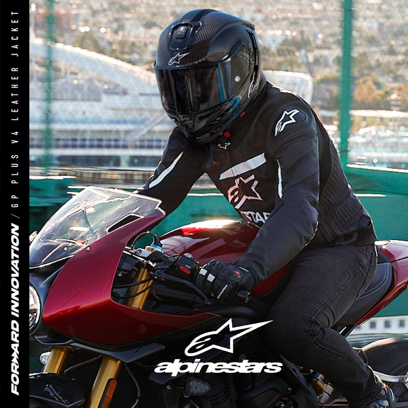 Alpinestars GP PLUS 4 motoristična jakna črno-bela