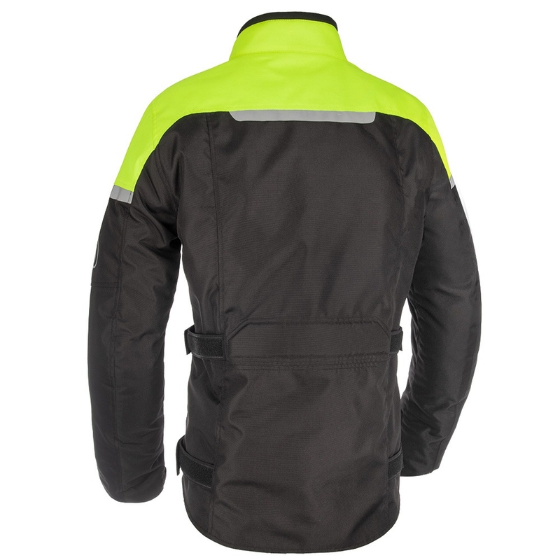 Motoristična jakna Oxford Spartan Long WP črno-fluo rumena
