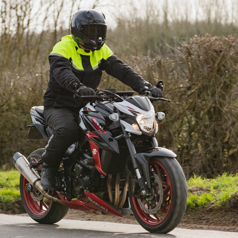 Motoristična jakna Oxford Spartan Long WP črno-fluo rumena