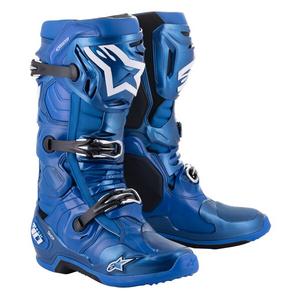 Motoristični škornji Alpinestars Tech 10 modro-črno-beli