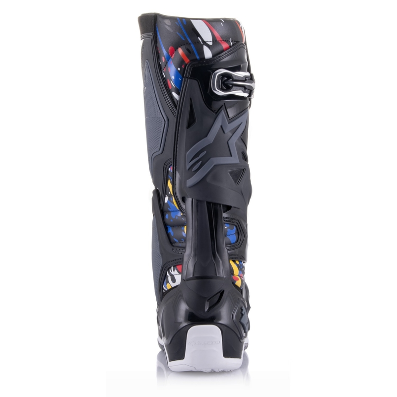Motoristični škornji Alpinestars Tech 10 Limited Edition Renen črno-sivo-beli-večbarvni