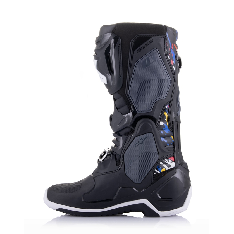 Motoristični škornji Alpinestars Tech 10 Limited Edition Renen črno-sivo-beli-večbarvni