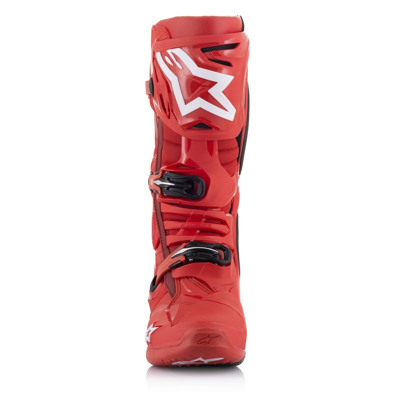 Rdeči motoristični škornji Alpinestars Tech 10