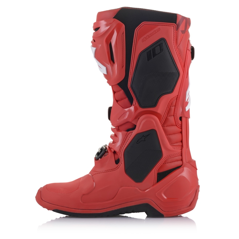 Rdeči motoristični škornji Alpinestars Tech 10