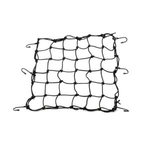 Fleksibilna motoristična mreža za prtljago s kovinskimi kavlji Daytona 40 x 40 cm črna