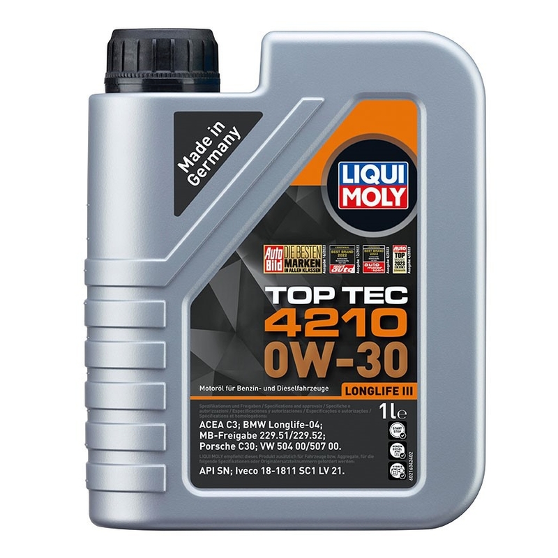 Sintetično motorno olje LIQUI MOLY Top Tec 4210 0W-30 1 l