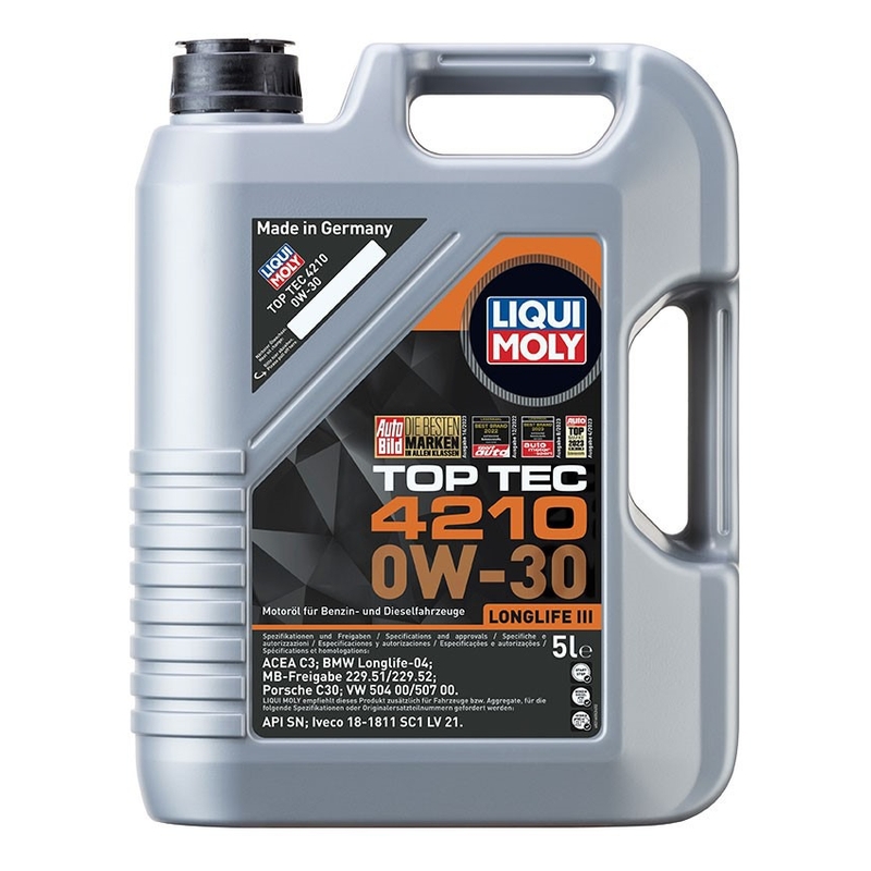 Sintetično motorno olje LIQUI MOLY Top Tec 4210 0W-30 5 l