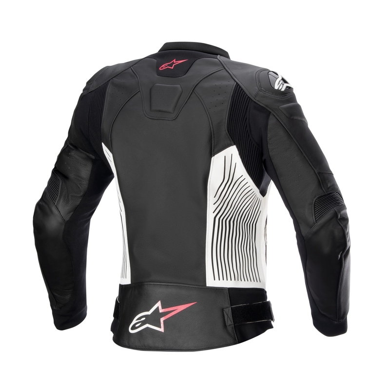 Ženska motoristična jakna Alpinestars GP PLUS 4 črno-belo-roza