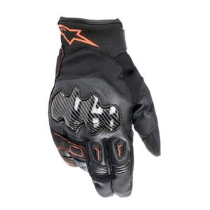 Motoristične rokavice Alpinestars SMX-1 Drystar črno-fluo rdeče