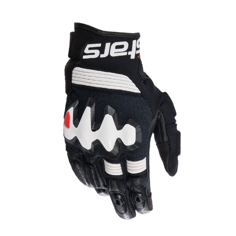 Motoristične rokavice Alpinestars Halo črno-bele