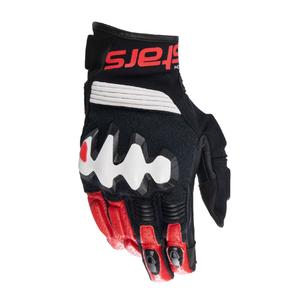 Alpinestars Halo motoristične rokavice črno-belo-rdeče