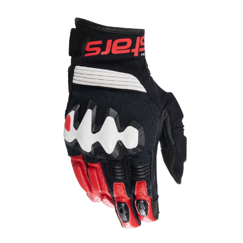 Alpinestars Halo motoristične rokavice črno-belo-rdeče