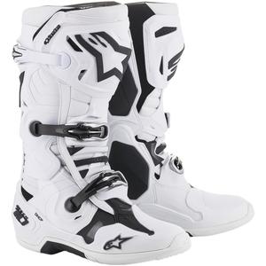 Motoristični škornji Alpinestars Tech 10 beli - II. kakovosti razprodaja