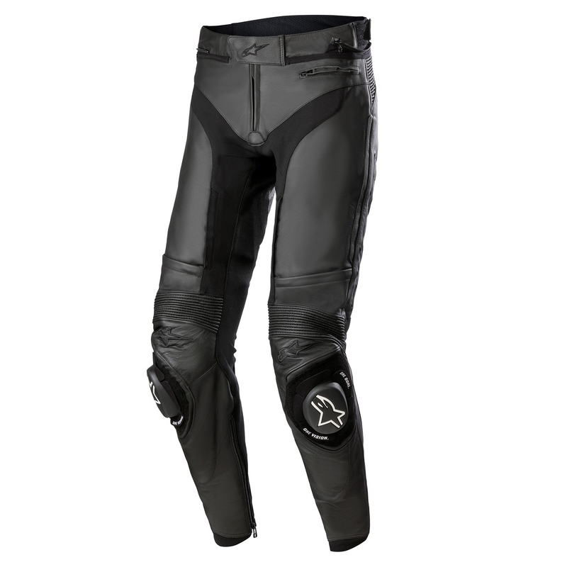 Črne podaljšane motoristične hlače Alpinestars Missile 3